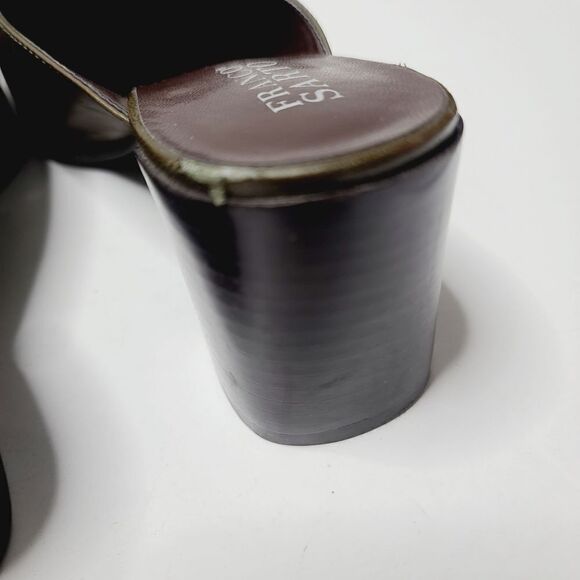 Franco Sarto Brown Croc Leather Slide On Mule Size 8 - Picture 6 of 16